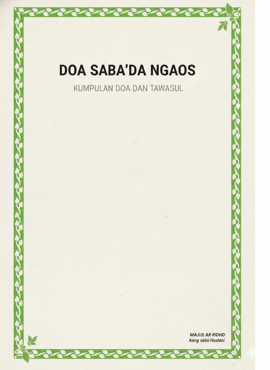 Cover Doa setelah selesai ngaji